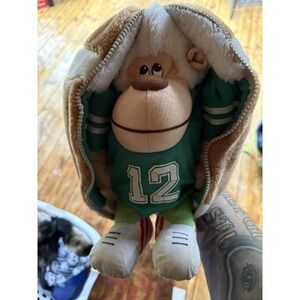 Vintage 1986 Emotions Mattel Gorilla Monkey Rugby Ball Soft Toy Six Nations